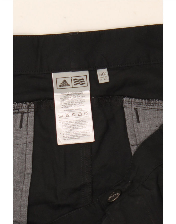 Spodnie męskie Adidas Slim Chino W36 L30 Czarny poliester