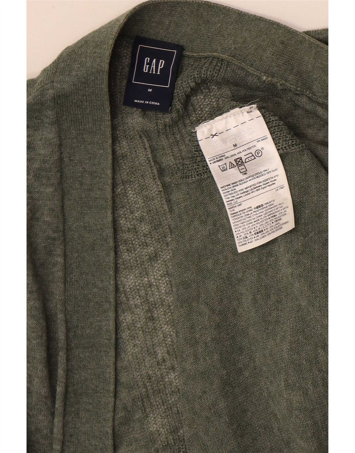 Damski sweter rozpinany Gap UK 14 Medium Khaki Linen