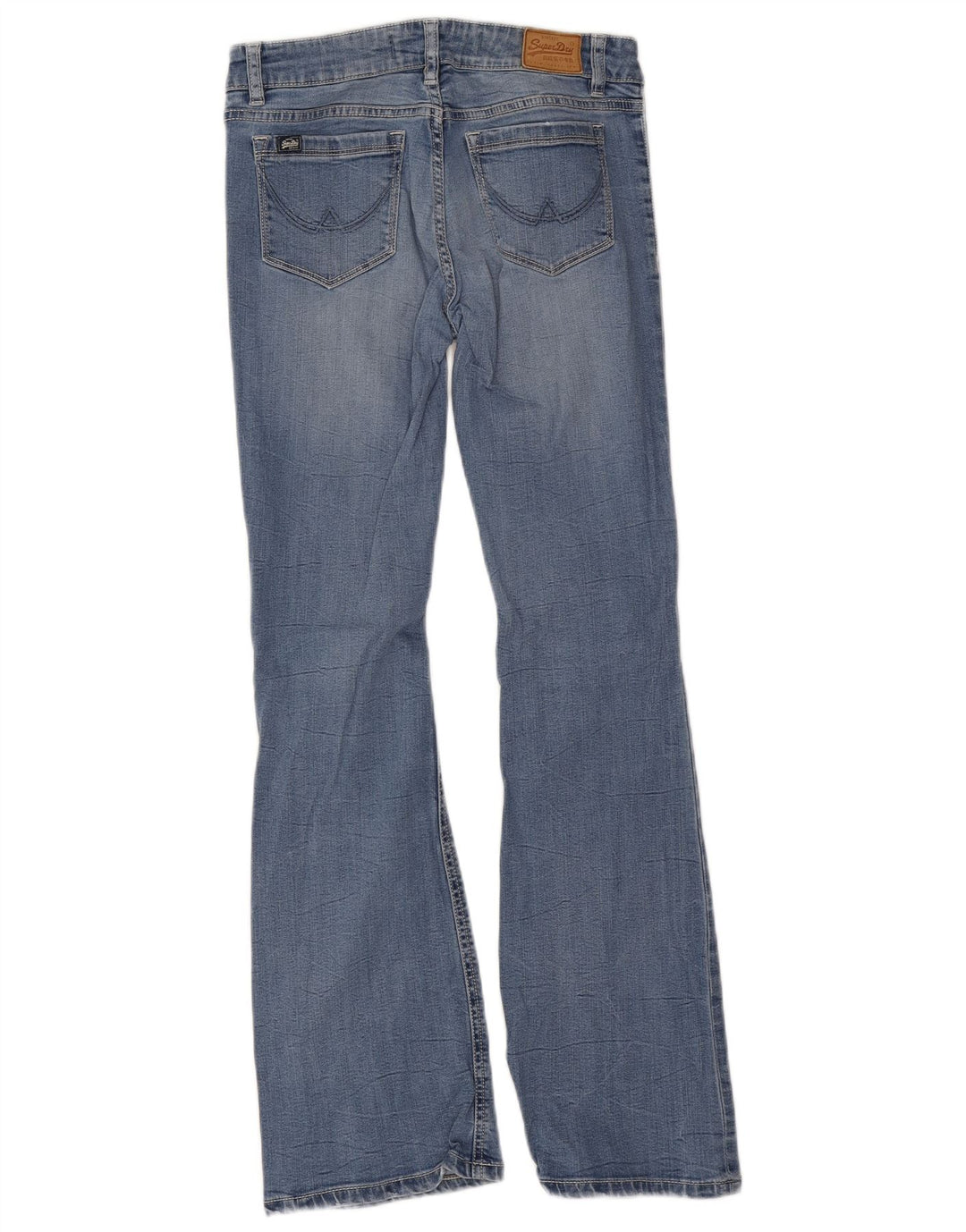 Damskie jeansy Superdry Zadie Flared W26 L30 Niebieski Lyocell