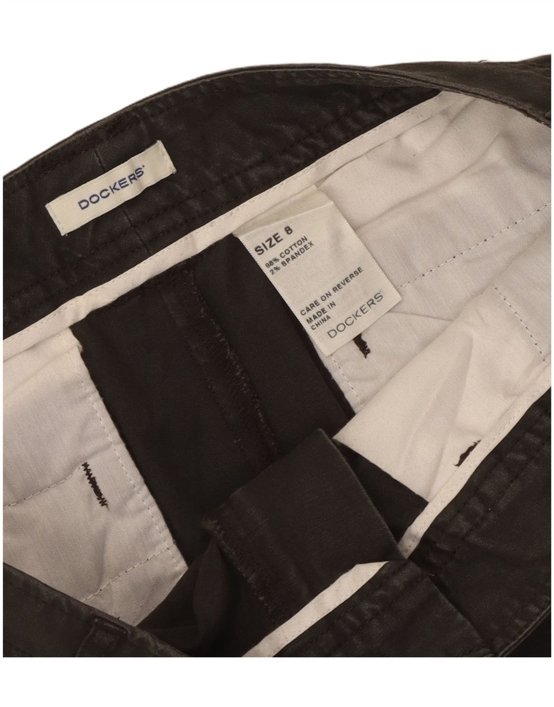 Damskie spodenki cargo Dockers US 8 Medium W32 Szara bawełna