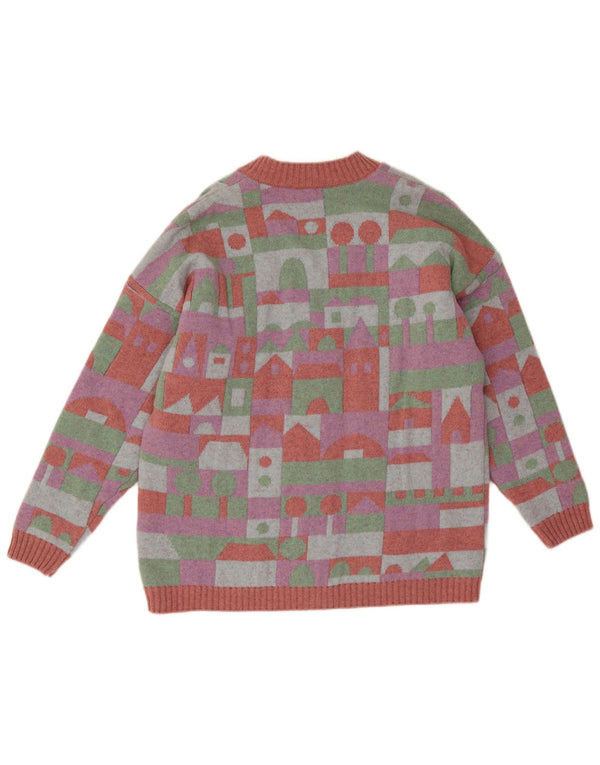 Sweter damski Stefanel UK 18 XL, wielokolorowy, geometryczny