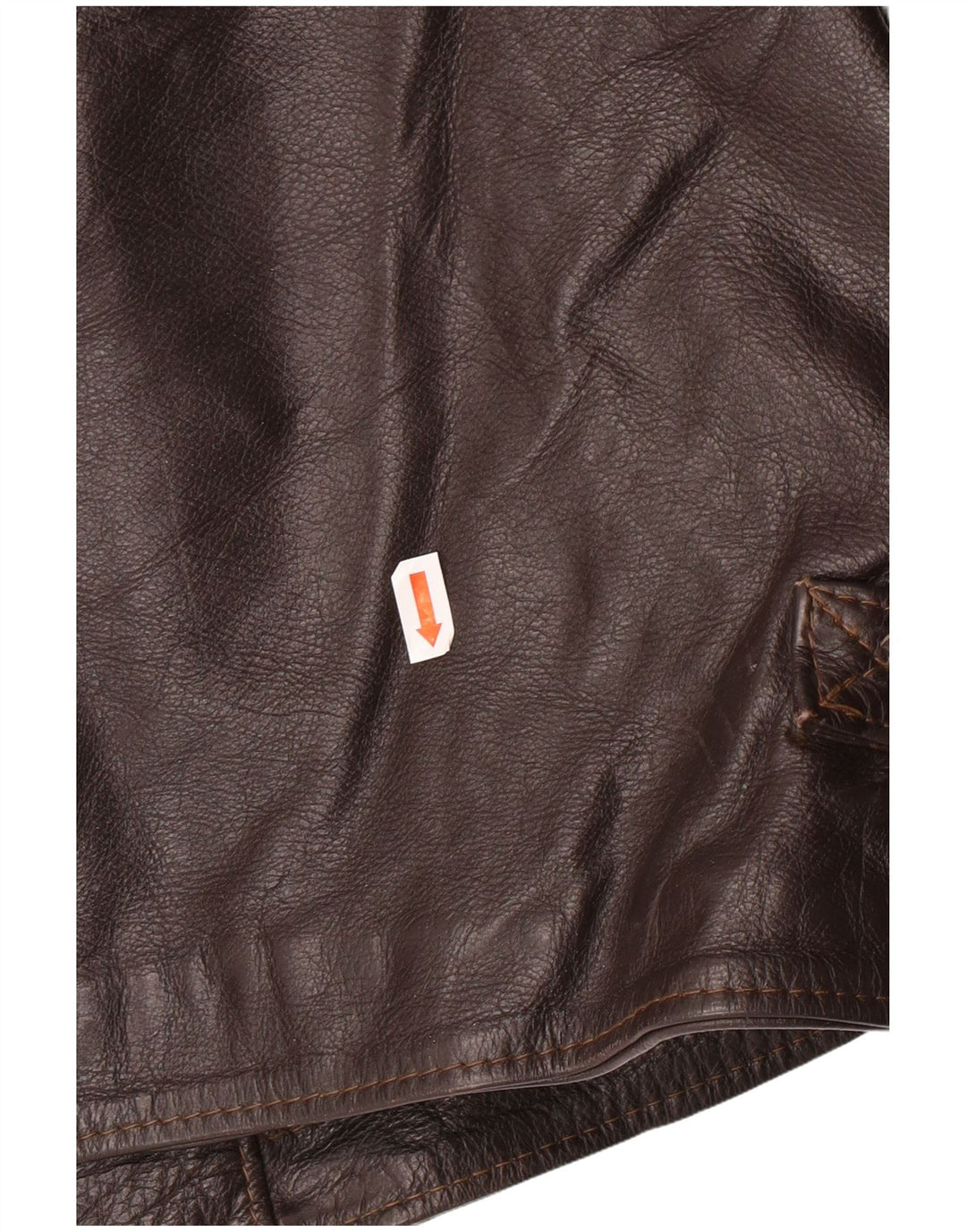 Męska kurtka skórzana VINTAGE UK 42 XL Brązowa skóra