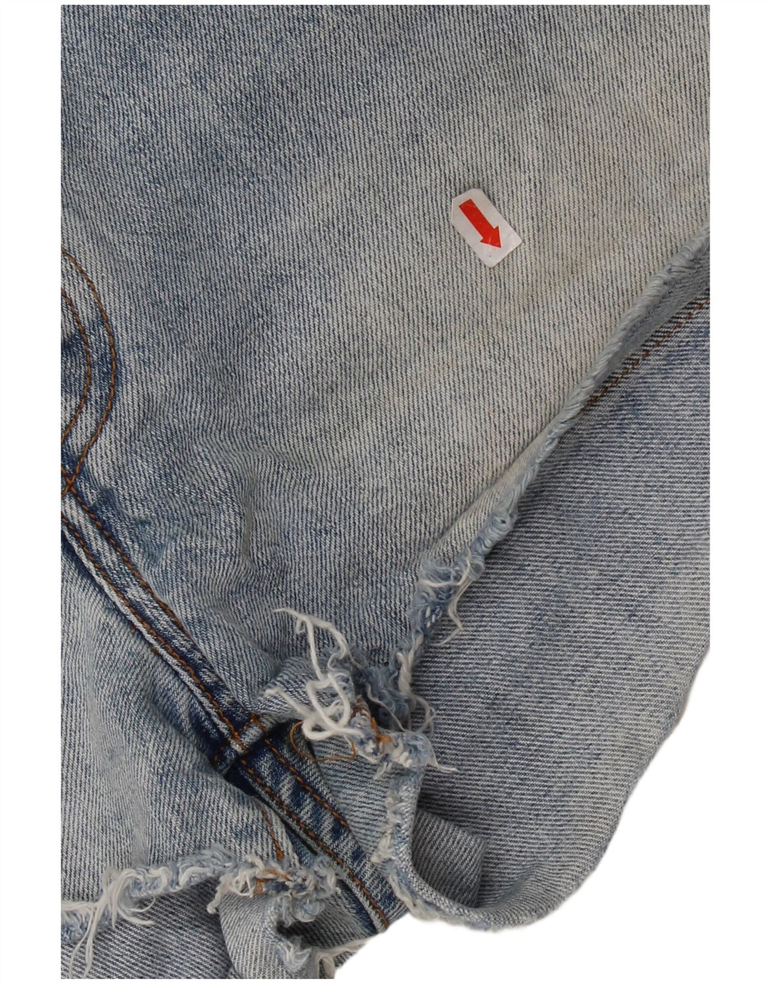 Damskie spodnie jeansowe Levi's 501 Distressed W29 Średnioniebieskie bawełniane