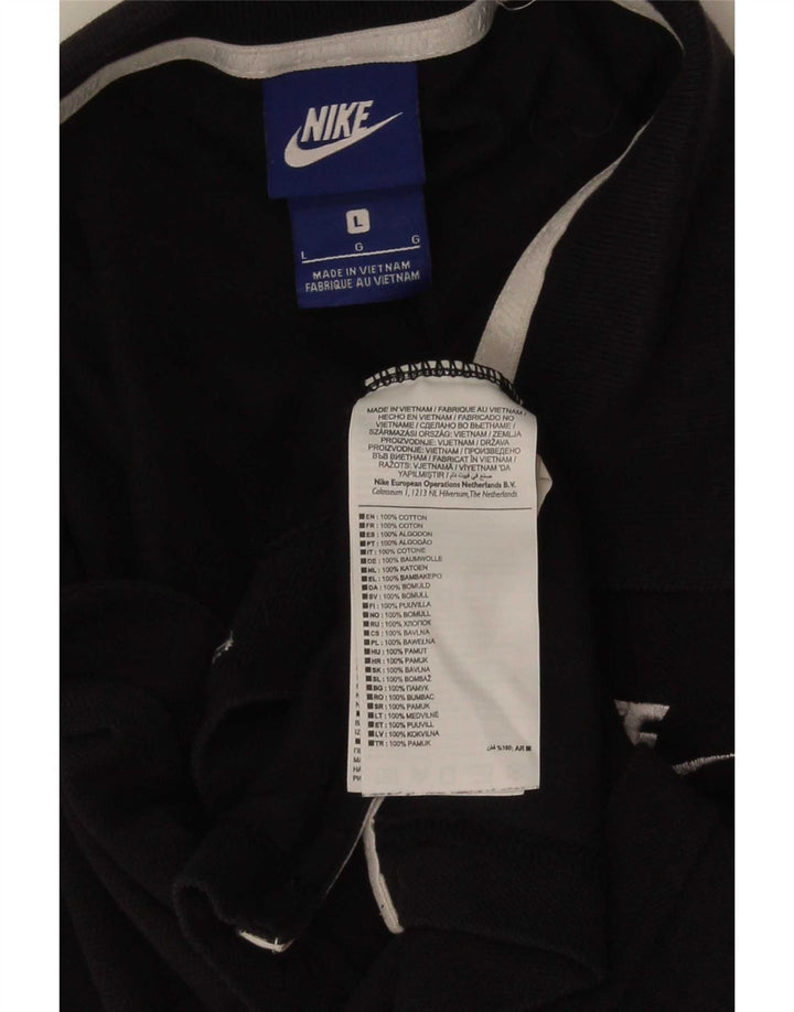 Męska koszulka polo Nike, duża, czarna, bawełniana