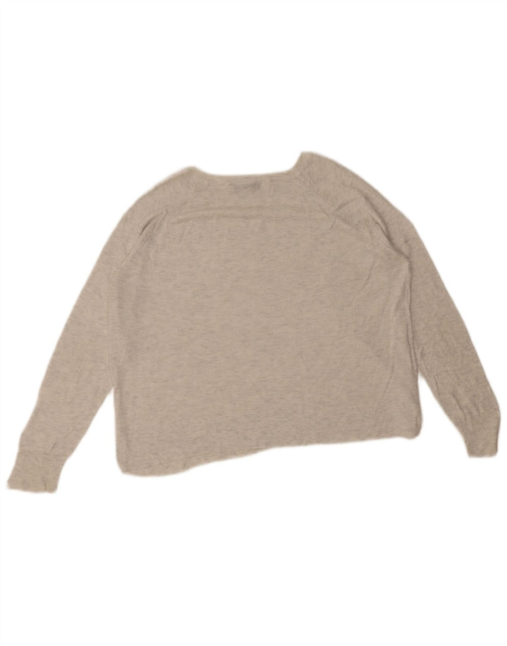 Sweter damski Zara z dekoltem w łódkę UK 14, średni szary