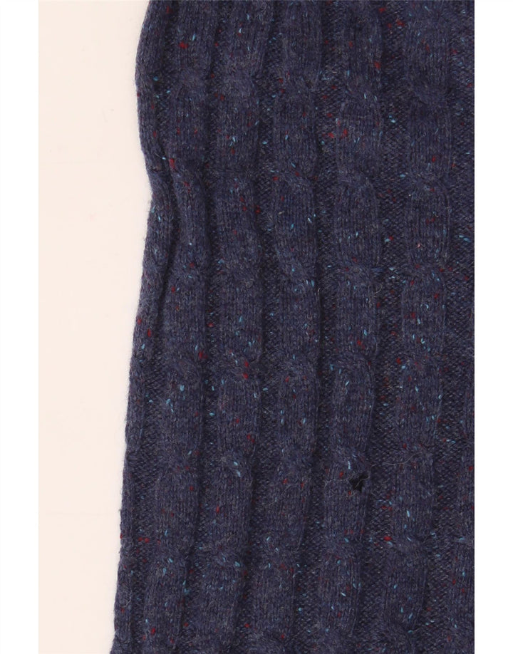 JACK WILLS Męski sweter z okrągłym dekoltem, duży, granatowy, nakrapiany