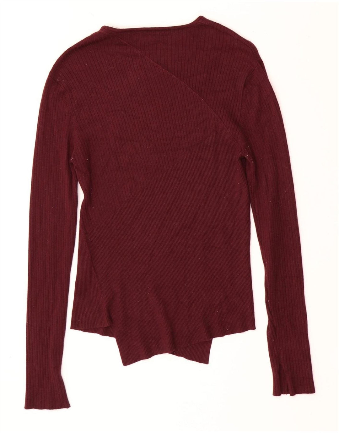 Sweter damski Jack Wills z dekoltem w łódkę UK 10 Small Burgundowa wiskoza