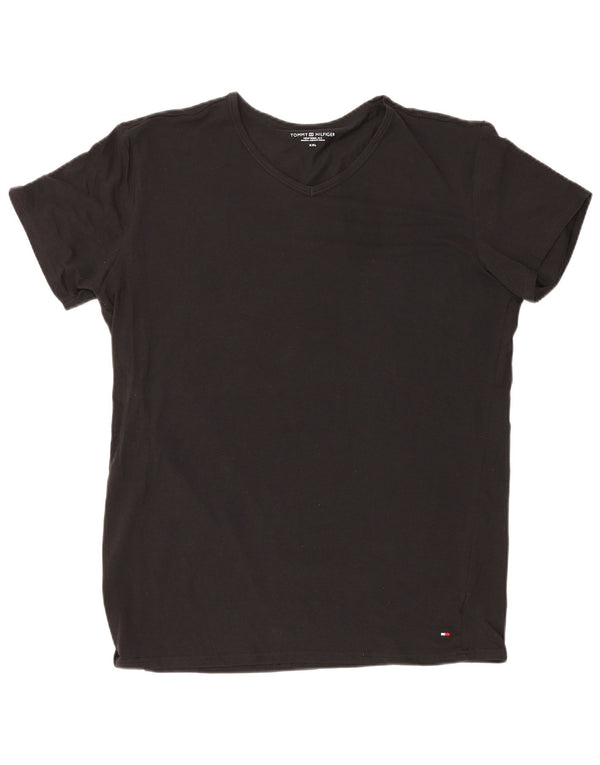 T-shirt męski Tommy Hilfiger Top 2XL, czarna bawełna