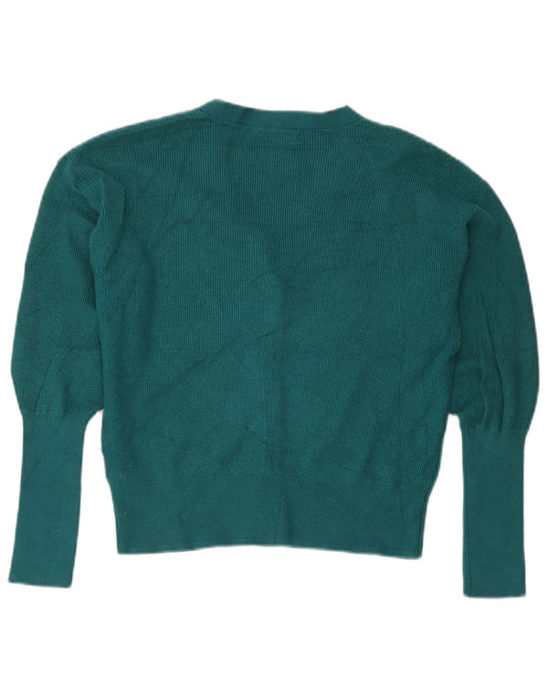 Marks & Spencer Damski sweter o luźnym kroju, UK 6 XS, zielona wiskoza