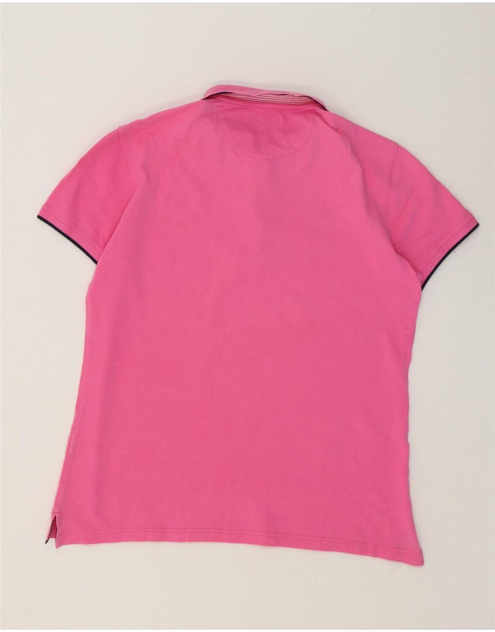 Męska koszulka polo Massimo Dutti Slim Fit, duża, różowa