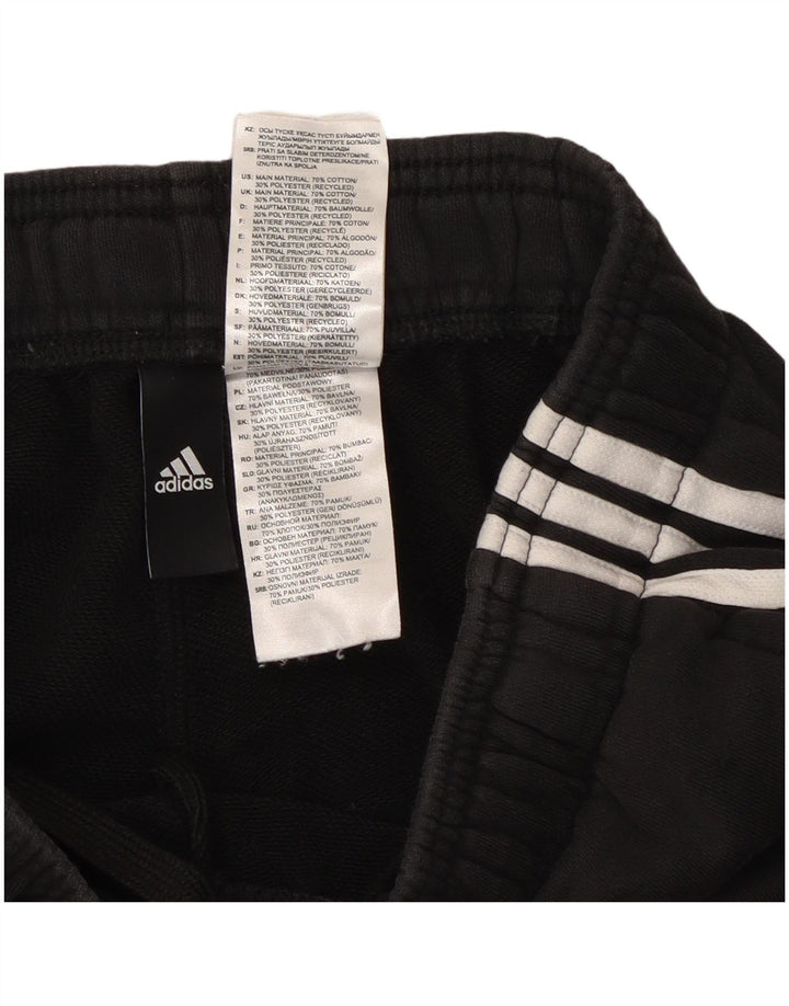 Męskie spodnie dresowe Adidas, średnie czarne, bawełniane