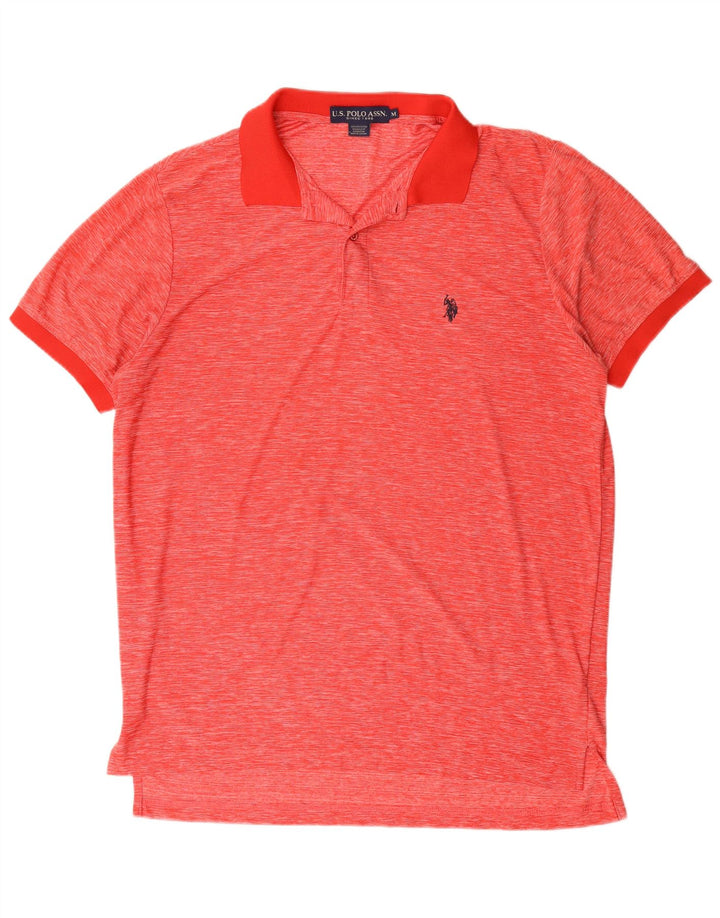 US Polo Assn. Koszula męska z poliestru w czerwone plamki