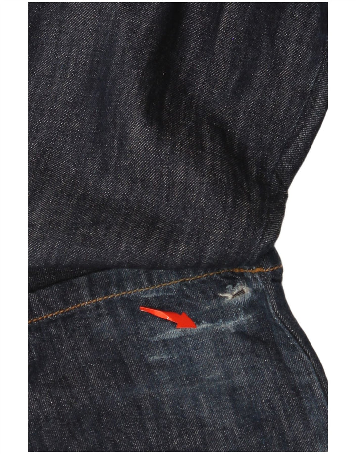 Damskie jeansy proste CALVIN KLEIN W27 L35 Granatowe, bawełniane