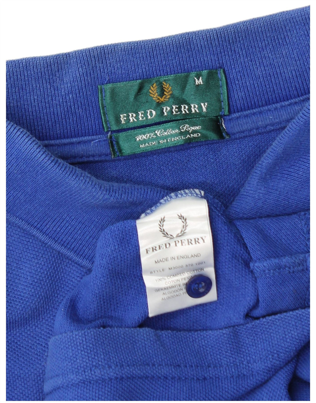 Męska koszulka polo FRED PERRY, niebieska, bawełniana