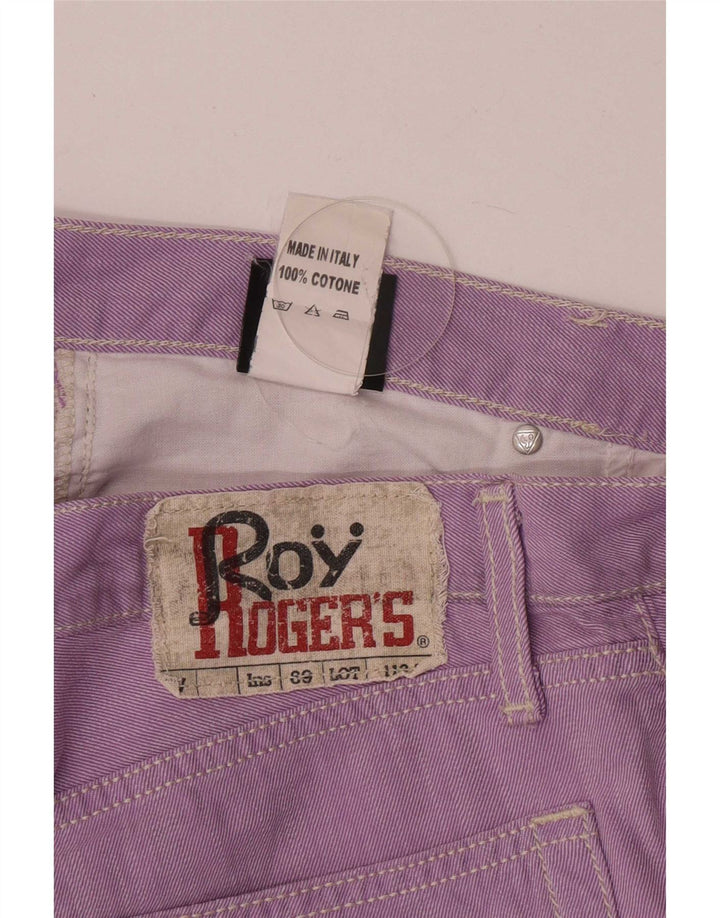 Damskie jeansy slim Roy Rogers W33 L32 Fioletowa bawełna