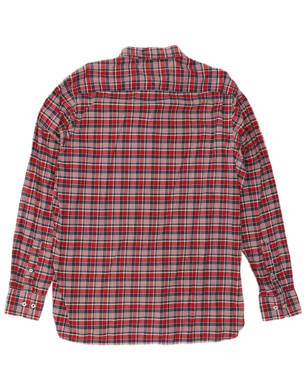 Męska koszula o dopasowanym kroju Tommy Hilfiger, duża, bawełniana w czerwoną kratę