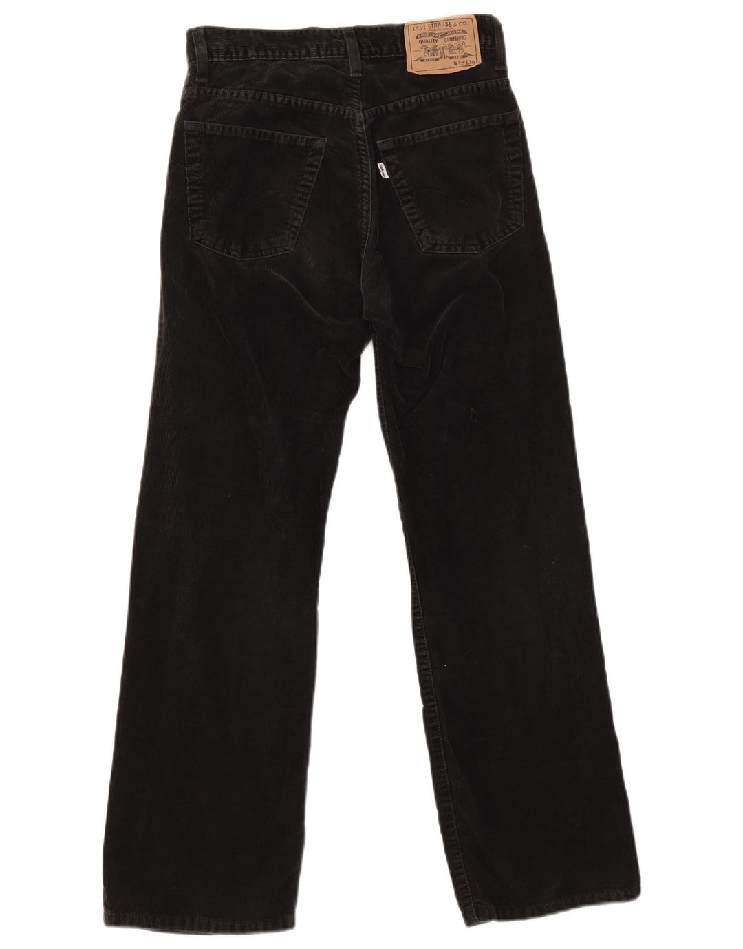 Damskie sztruksowe spodnie Levi's Bootcut W28 L30 Czarna bawełna