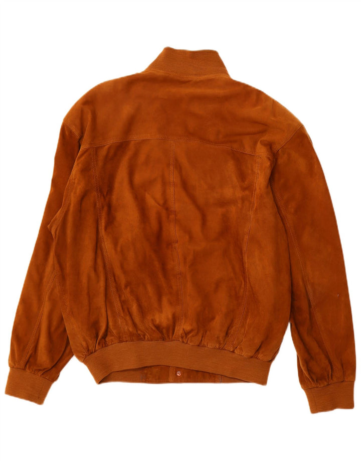 Męska zamszowa kurtka bomberka VINTAGE EU 52 XL w kolorze beżowym