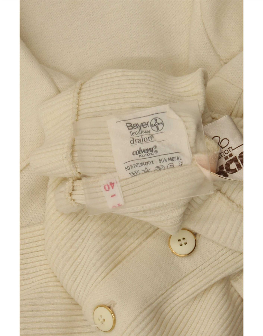 Damski sweter kardigan z krótkim rękawem Karner IT 40 Small Off White