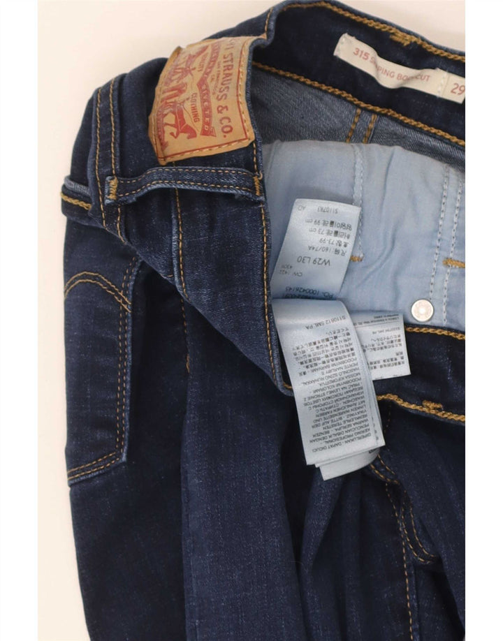 Damskie dżinsy Levi's 315 Shaping Bootcut W29 L30 Niebieska bawełna
