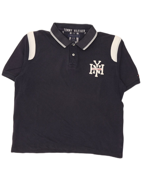Męska koszulka polo Tommy Hilfiger Graphic Slim Fit 2XL w kolorze granatowym