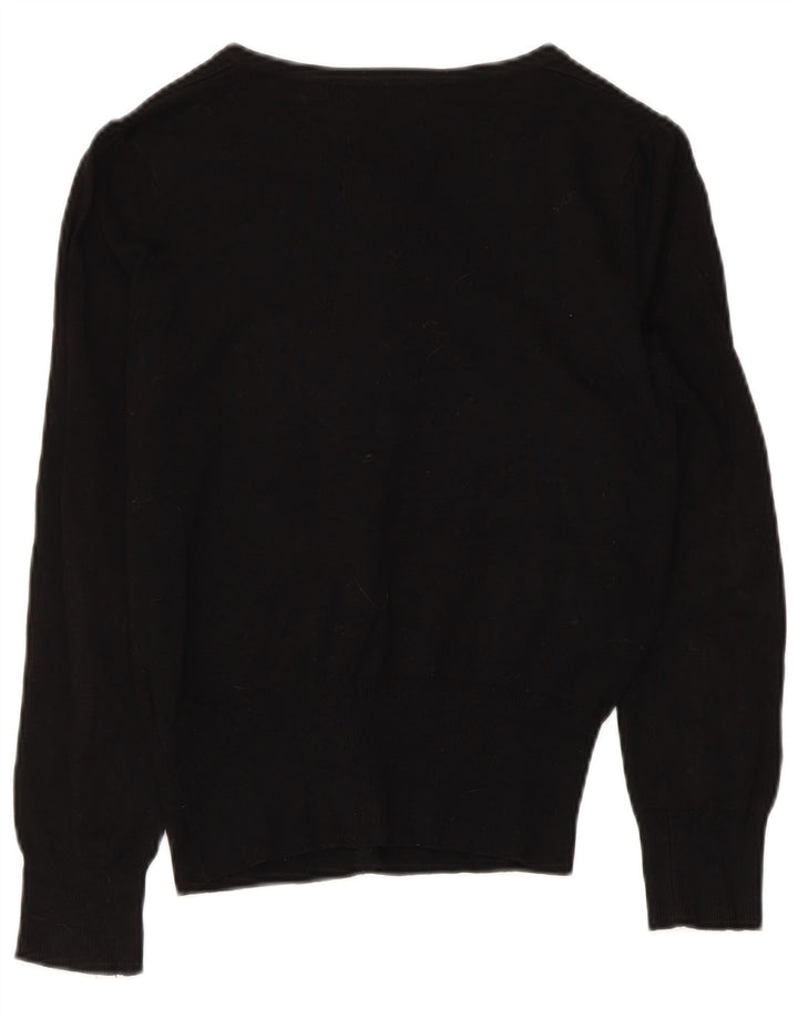 Marks & Spencer Damski sweter kardigan UK 8 Small Black Wiskoza