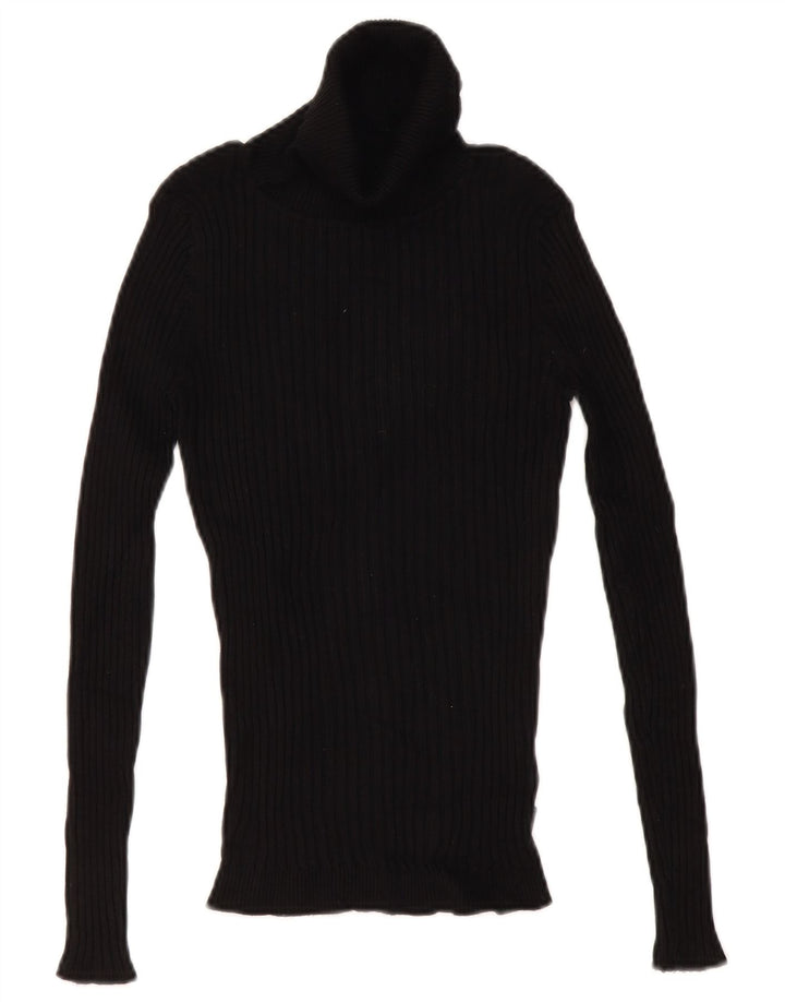 Damski sweter z golfem Musto UK 12 Średnia czarna wiskoza