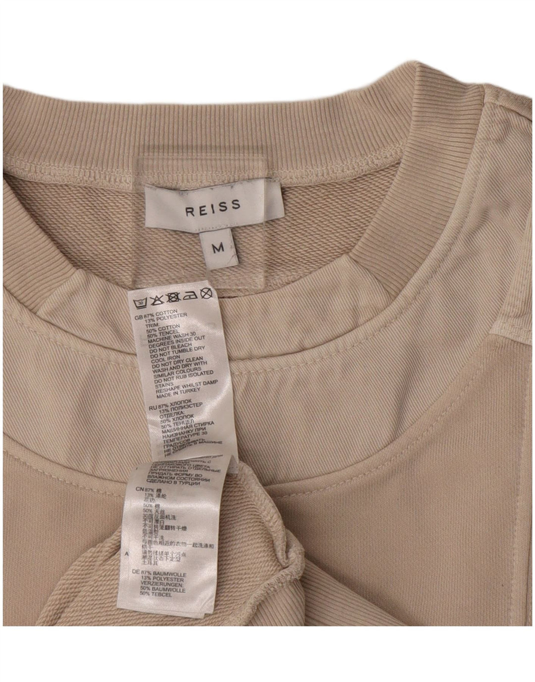 Sweter damski REISS UK 14, średni beż, bawełna