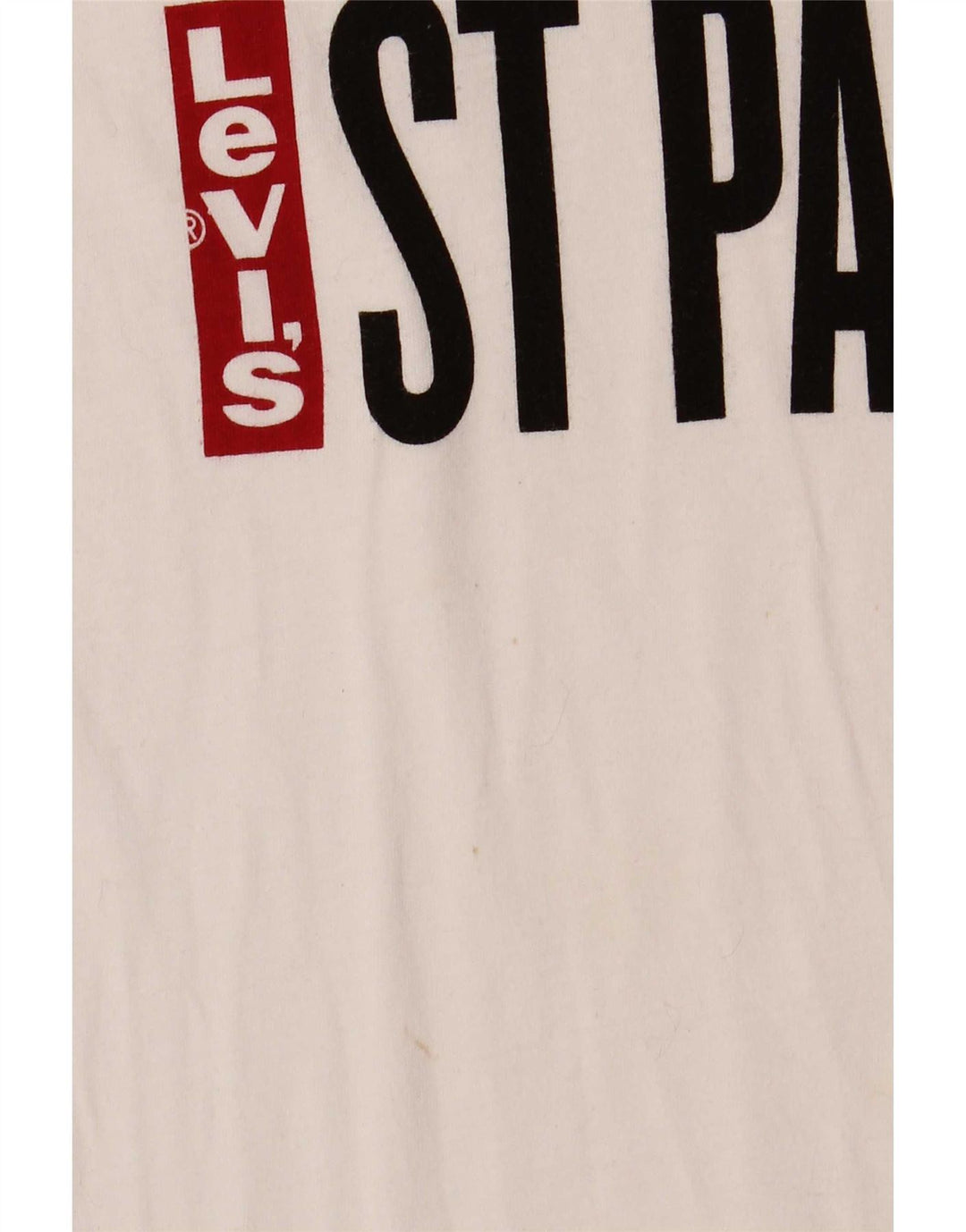 Męski T-shirt z grafiką Levi's, mały, biały, bawełniany