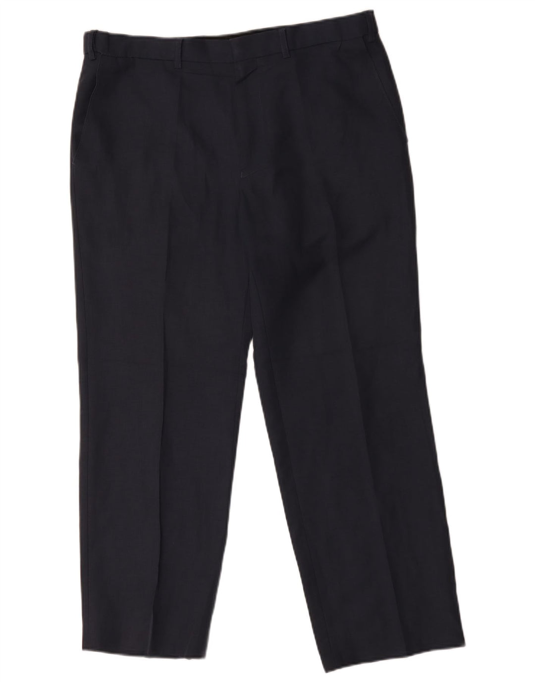 Męskie proste spodnie chino Marks & Spencer W36 L29 Granatowy poliester