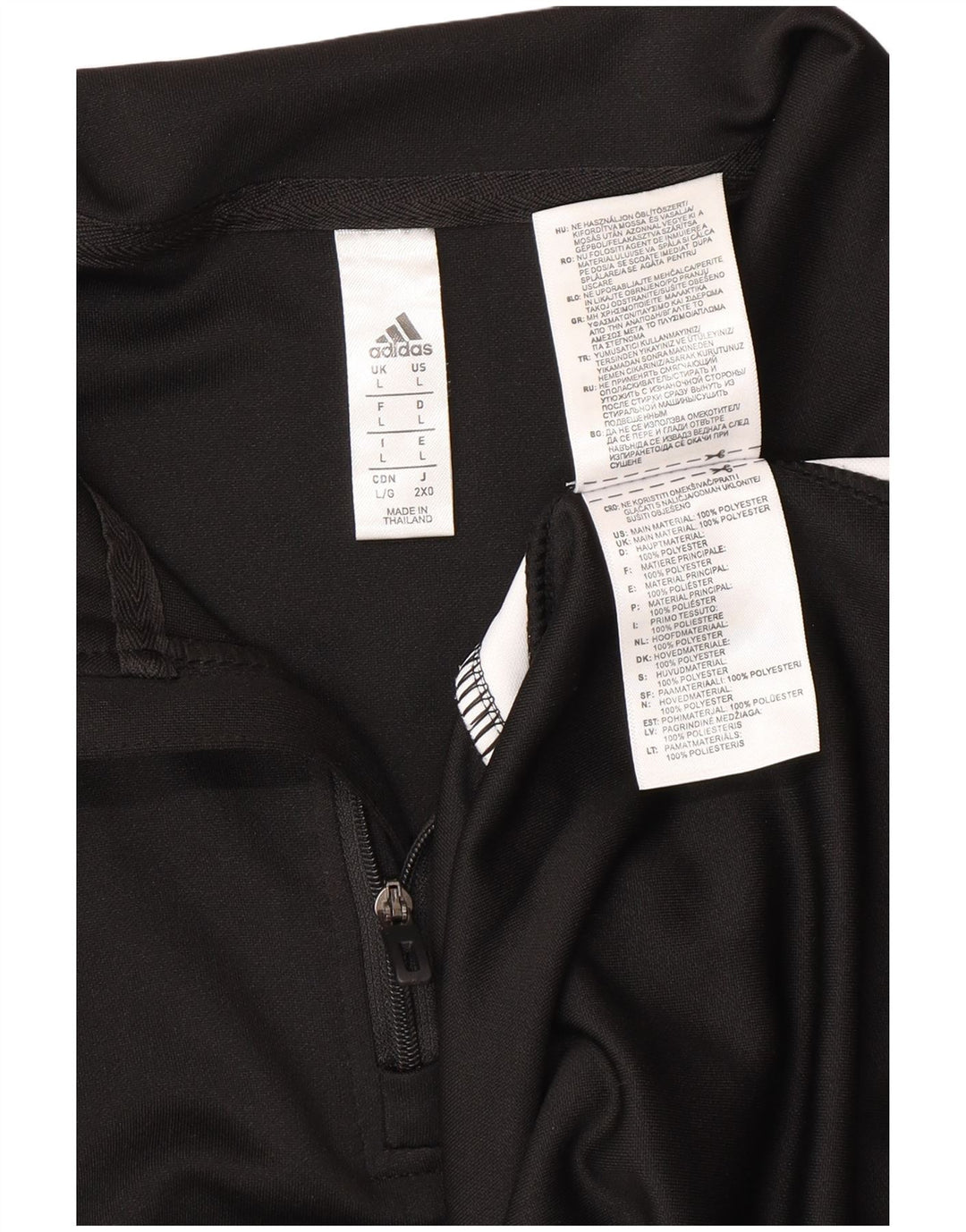 Męski dres ADIDAS Aeroready, duży, czarny blok kolorów