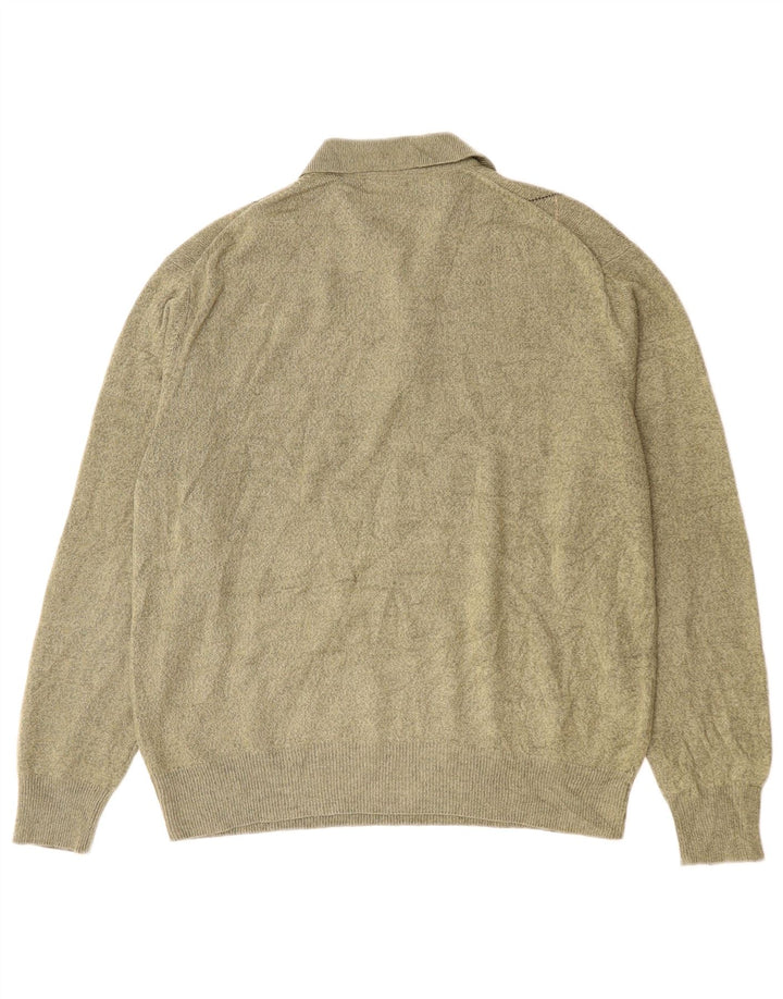 Męski sweter z golfem Dockers, średni khaki, argyle/diamentowy akryl