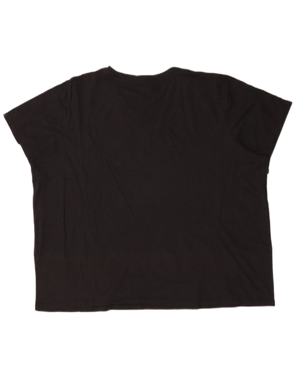 Damska koszulka oversize Levi's Top UK 22 3XL Czarna bawełna