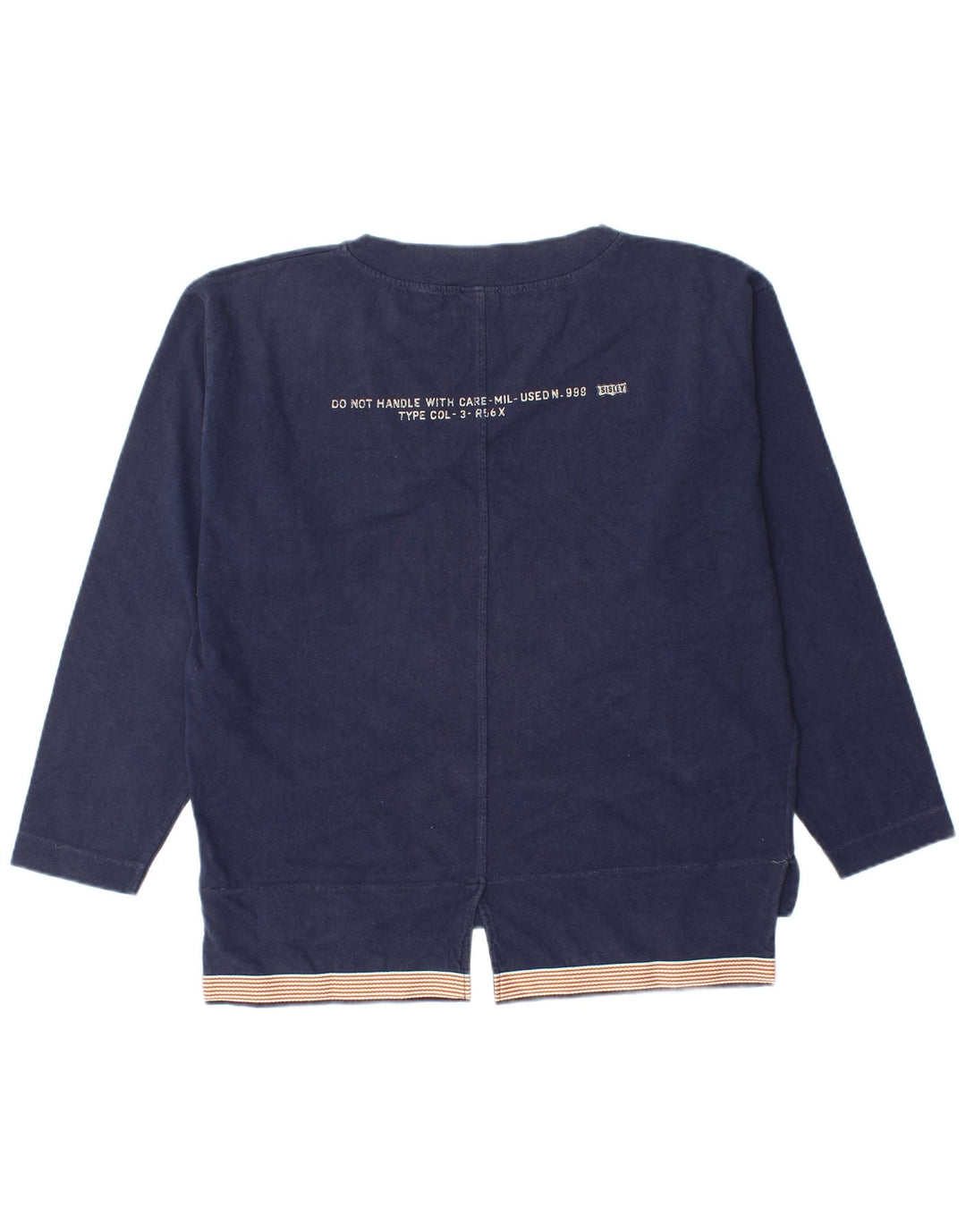 Damska bluza oversize Sisley z grafiką UK 14, średni granat