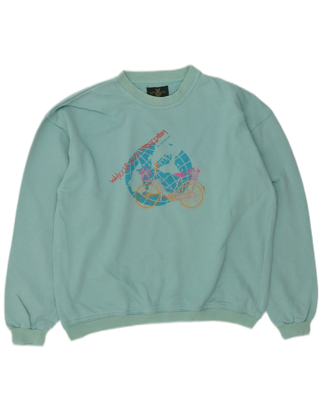 Damska bluza oversize Vagabond Graphic UK 10 Small Turkus