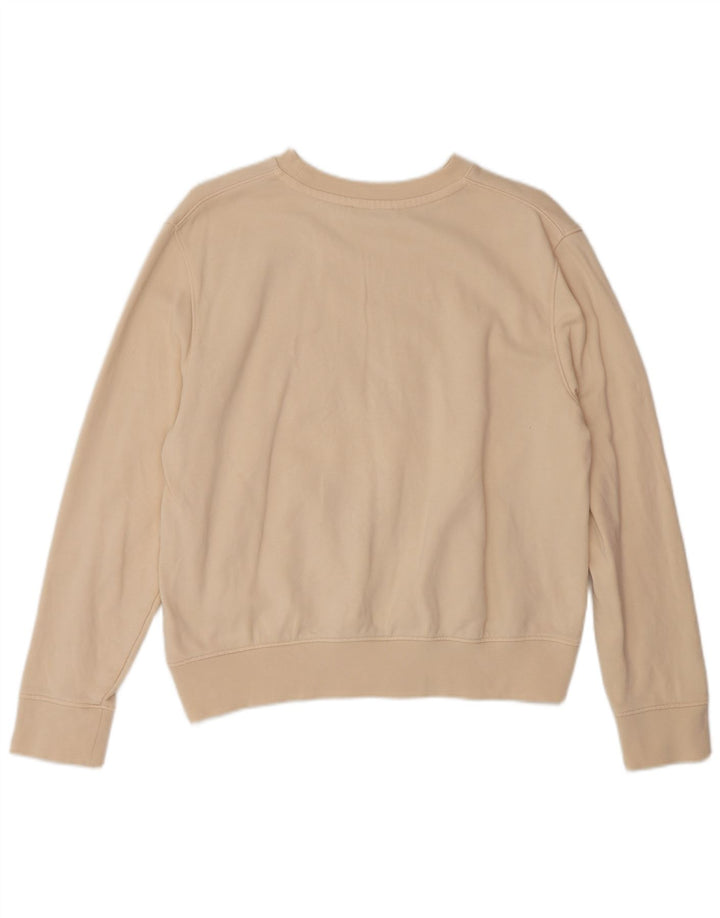 Damska bluza Calvin Klein Graphic Oversized Sweter UK 10 Small Beige