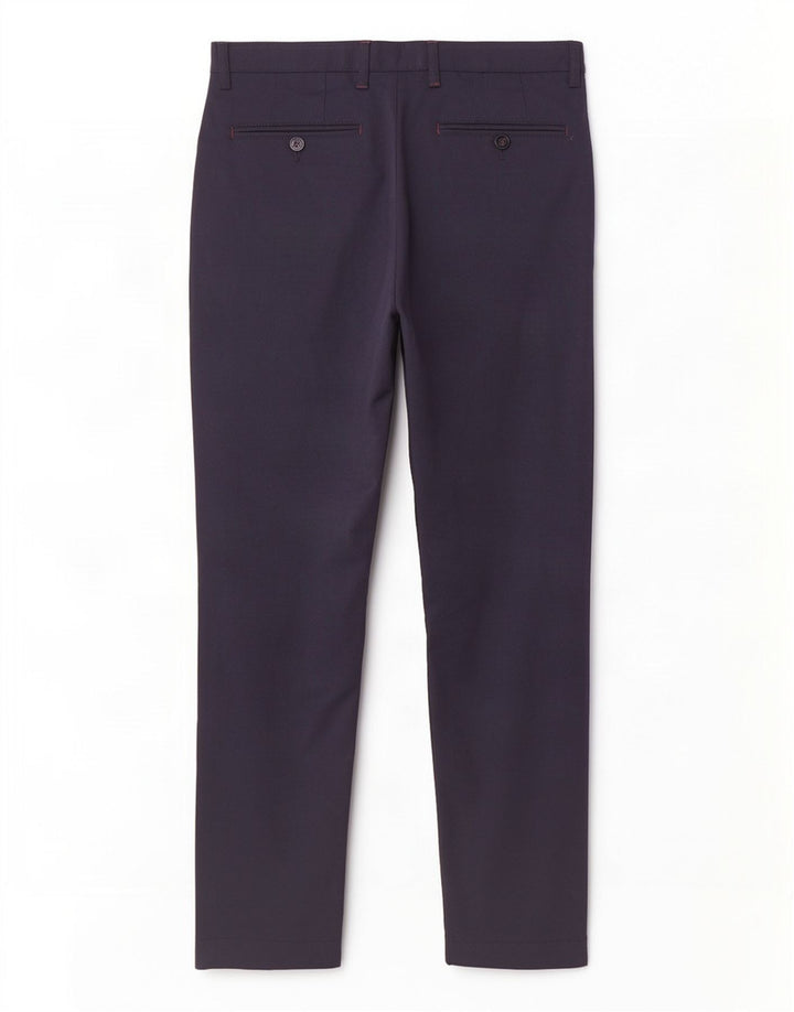 Męskie proste spodnie garniturowe Ted Baker W32 L30 Granatowy poliester
