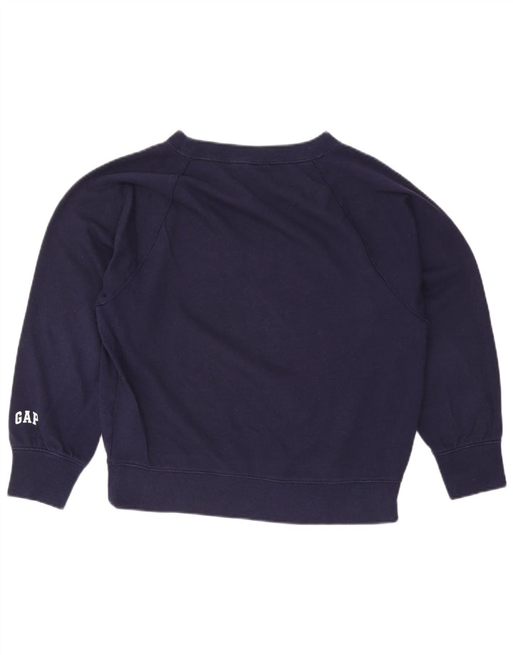 Damska bluza oversize Gap z grafiką UK 10, mała, granatowa, bawełniana