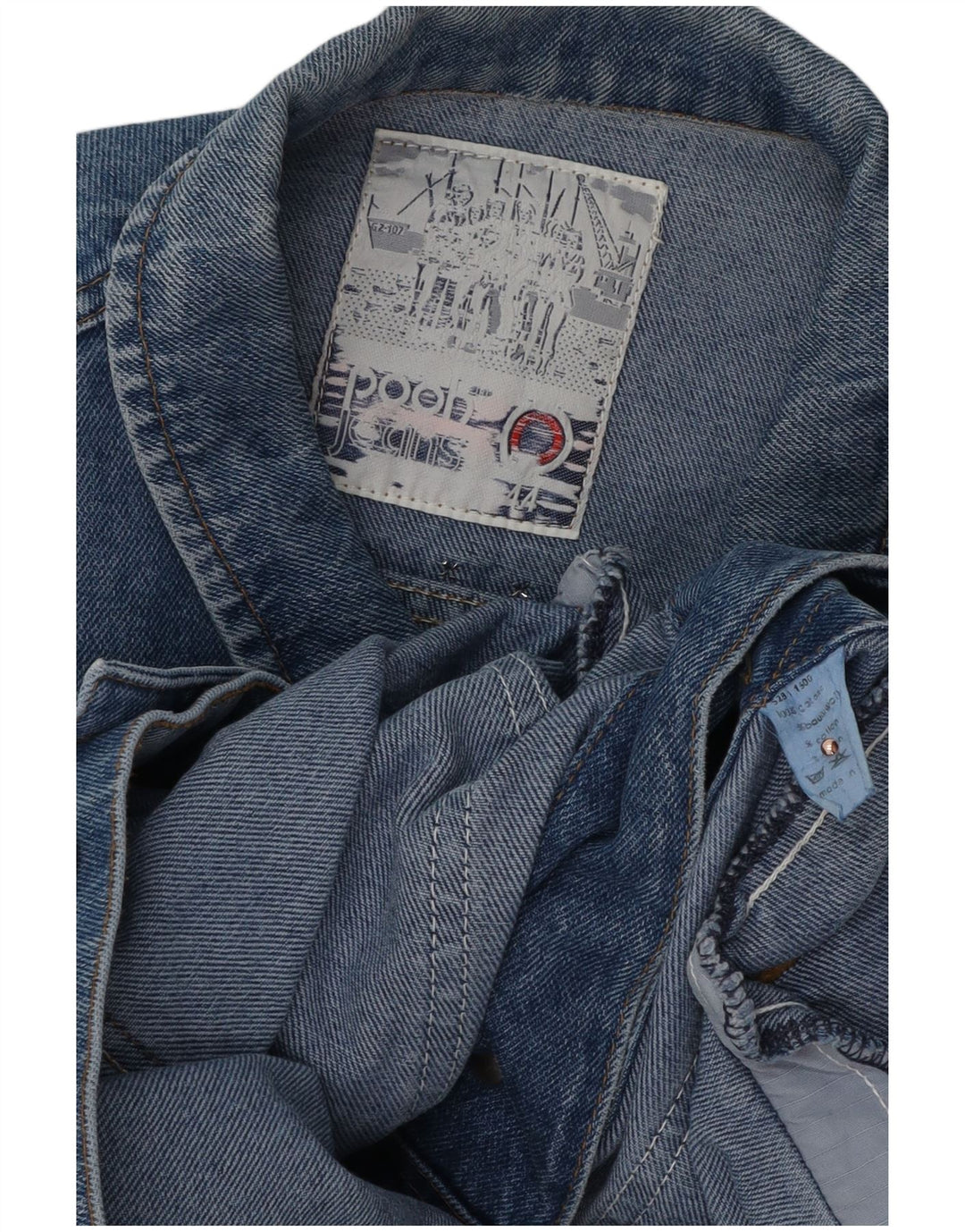 Damska kurtka dżinsowa Puchatek EU 44 XL, niebieska bawełna