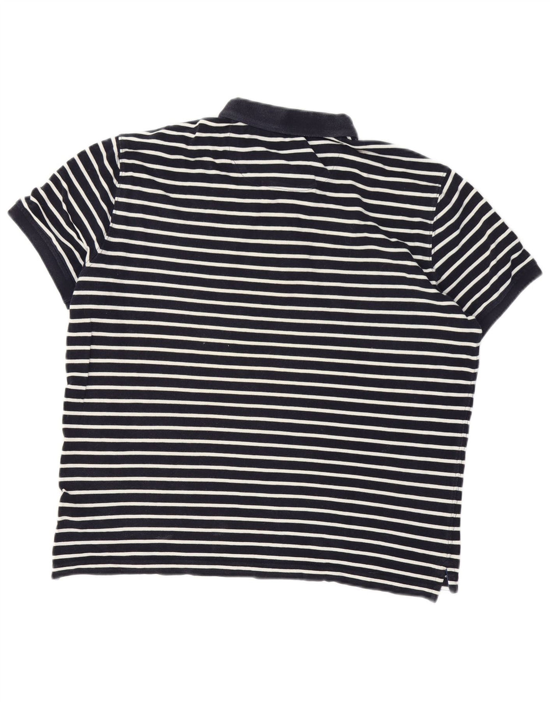 Męska koszulka polo Massimo Dutti w duże granatowe paski