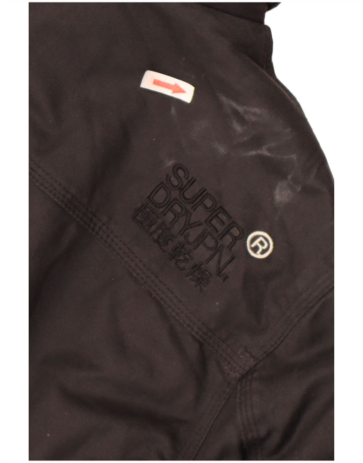Męska kurtka bomber Superdry The Windbomber UK 44 2XL Czarna, bawełniana