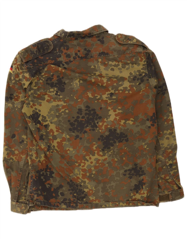 Męska kurtka wojskowa Vintage UK 38 w średnim kamuflażu khaki