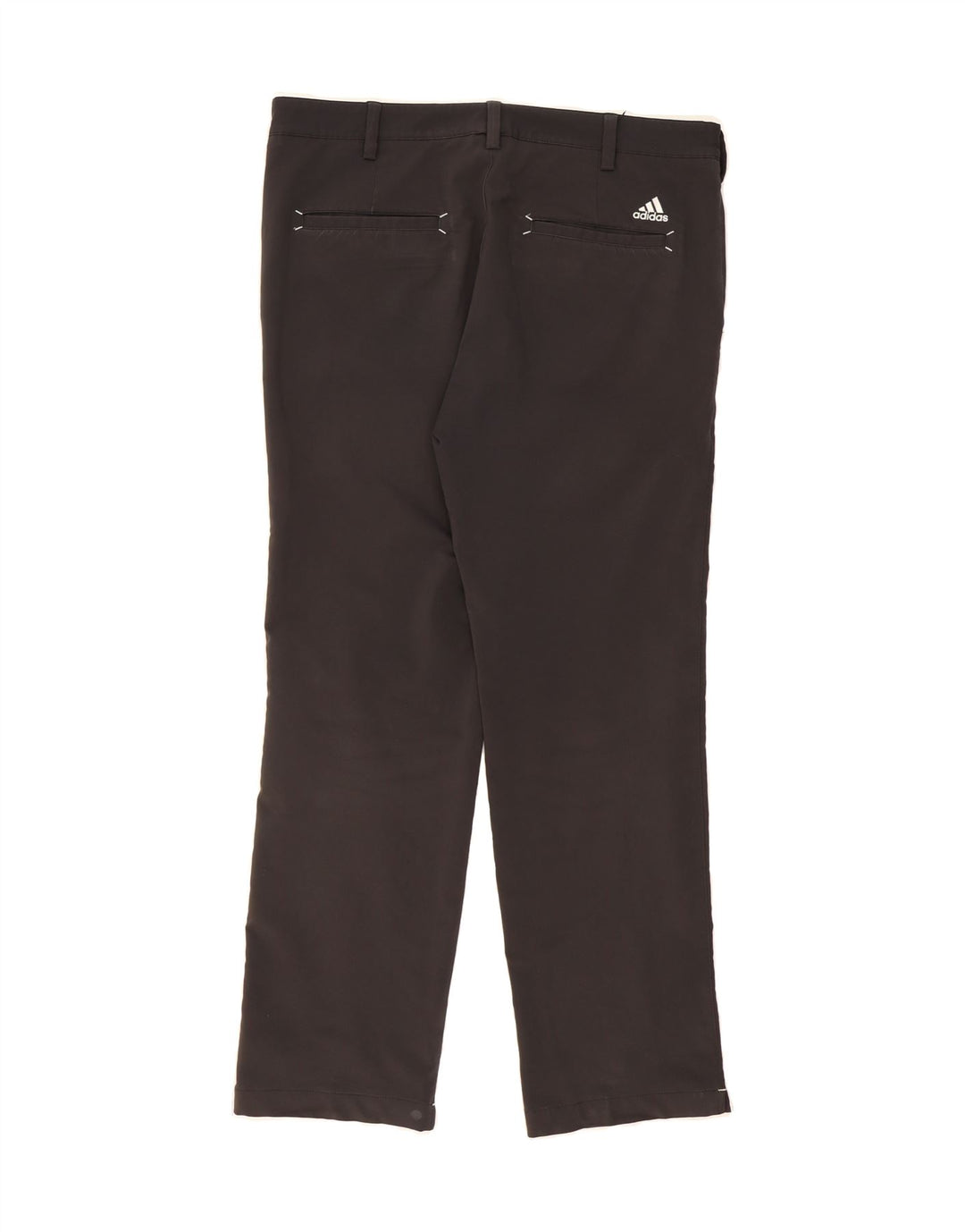 ADIDAS Mens Straight Chino Trousers W34 L30 Grey Polyester Vintage Adidas and Second-Hand Adidas from Messina Hembry 