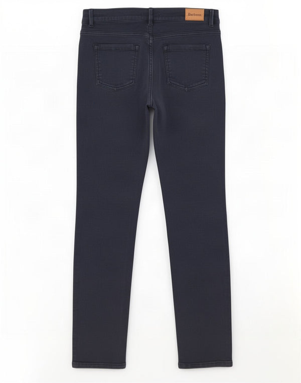 Spodnie damskie Barbour Slim Casual UK 14 Medium W30 L29 Granatowa bawełna