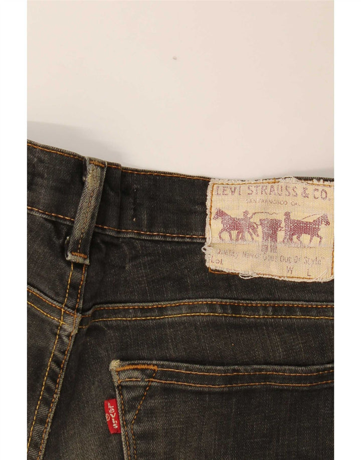 Damskie jeansy Levi's 519 Slim W32 L28 Czarna bawełna