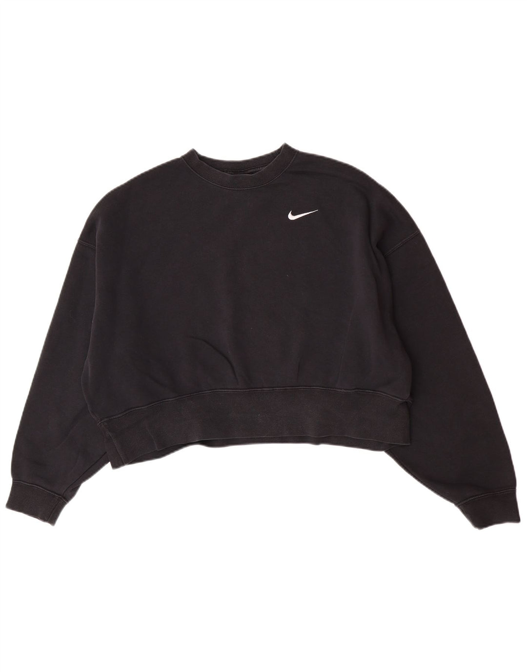Damska bluza dresowa Nike Crop Oversize UK 10, mała, czarna, bawełniana