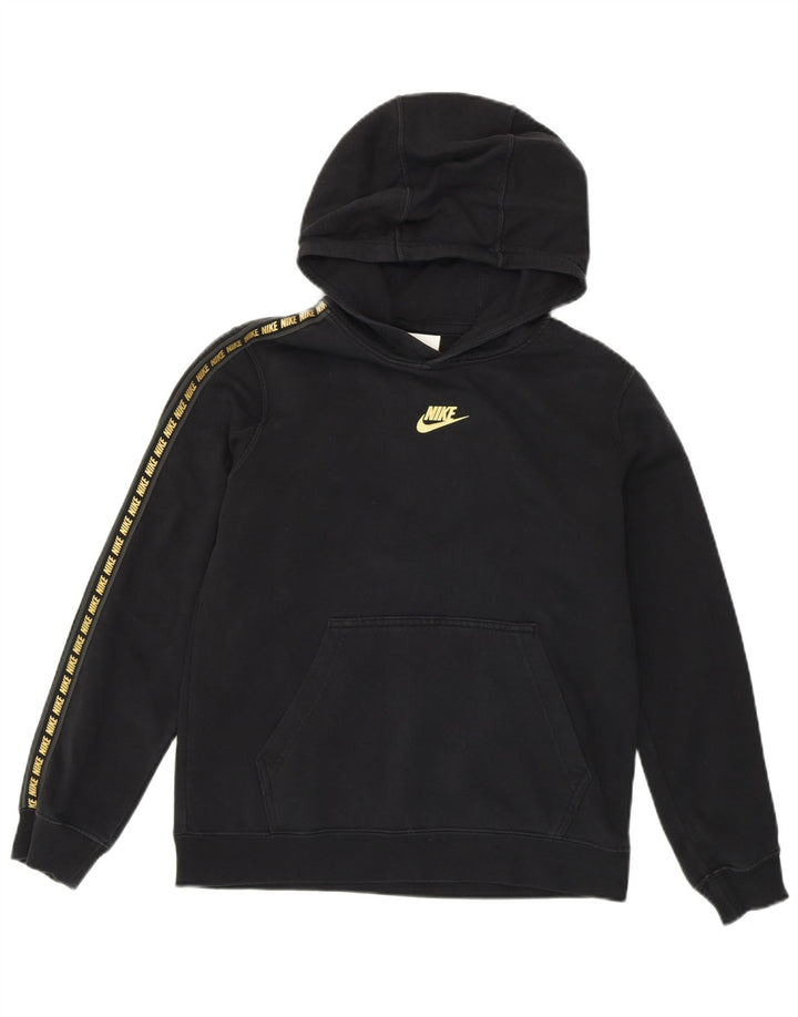 Dres dziewczęcy Nike o luźnym kroju z grafiką, duży, 12-13 lat, czarny, bawełniany