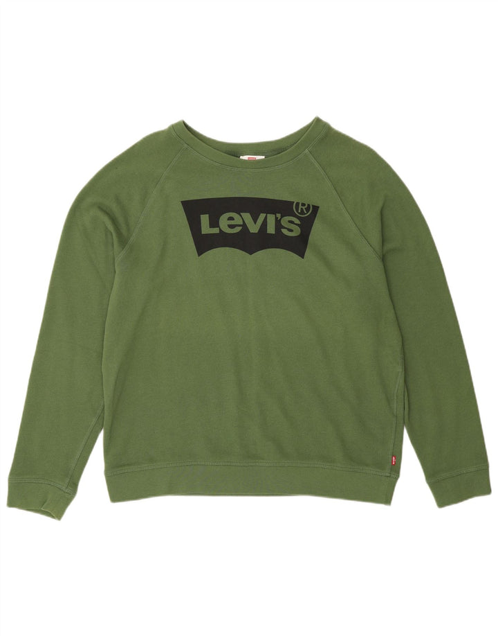 Damska bluza Levi's z grafiką, UK 18 XL, zielona