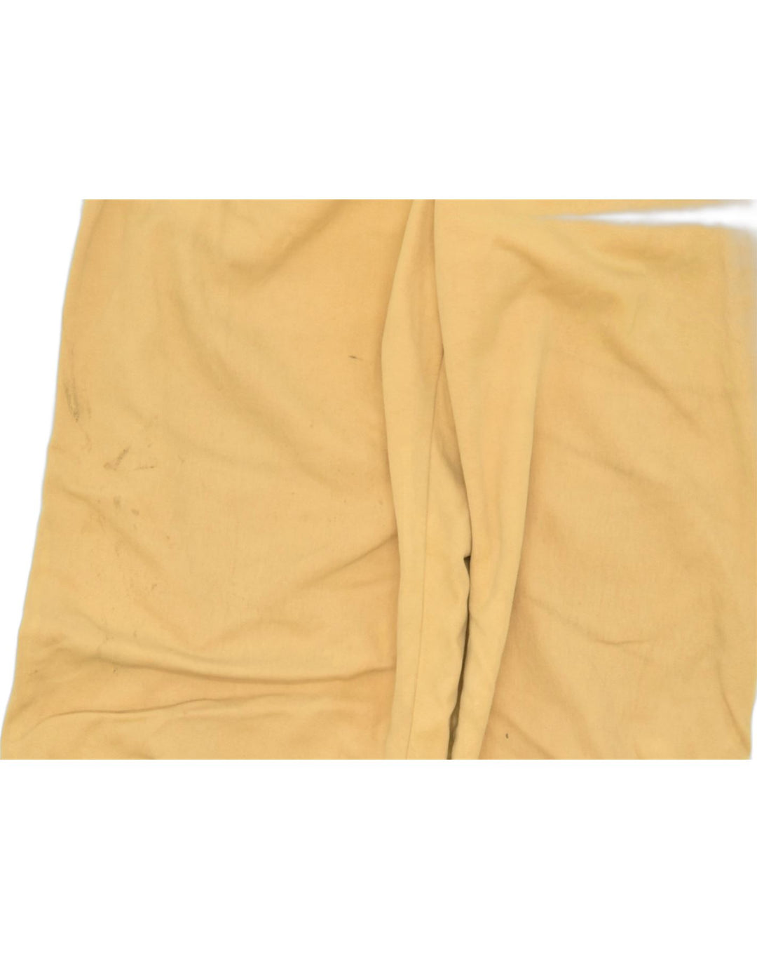 VINTAGE Womens High Waist Casual Trousers W27 L34 Yellow Cotton | Vintage | Thrift | Second-Hand | Used Clothing | Messina Hembry 