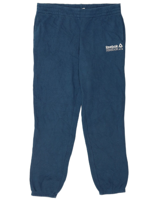 Damskie spodnie dresowe Reebok Joggers UK 14, duże, granatowe, bawełniane